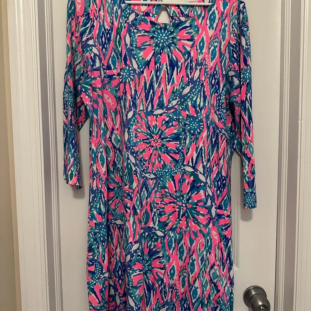 Lilly Pulitzer Colorful Abstract Pattern Dress - Picture 1 of 2